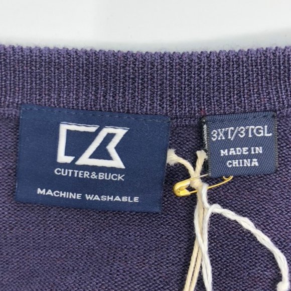 Cutter & Buck Men's Douglas V-Neck Washable Wool - Picture 2 of 7